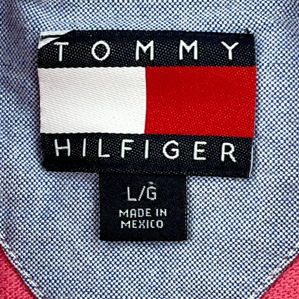Tommy Hilfiger Polo Shirt - Large Red Cotton - Image 3