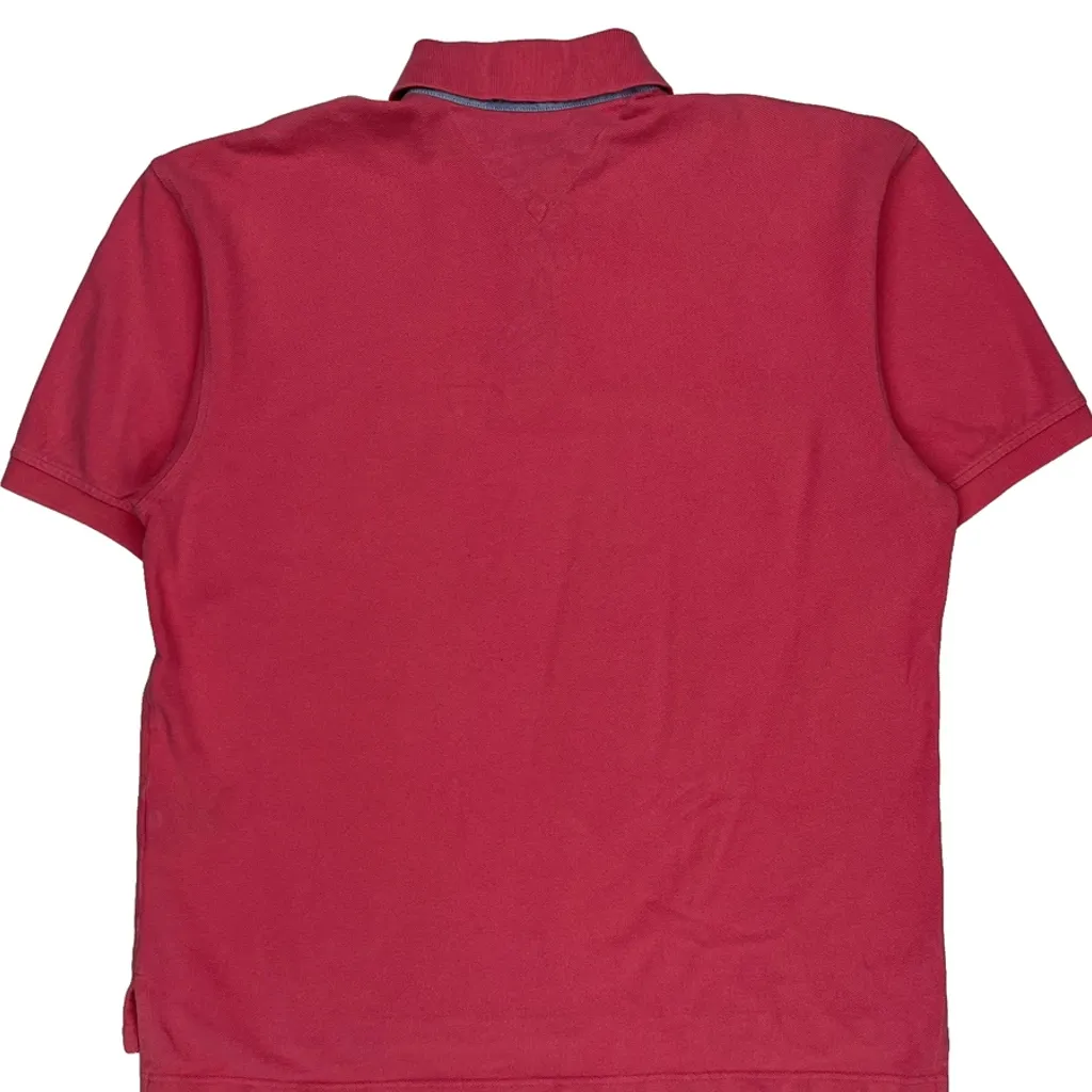 Tommy Hilfiger Polo Shirt - Large Red Cotton - Image 6