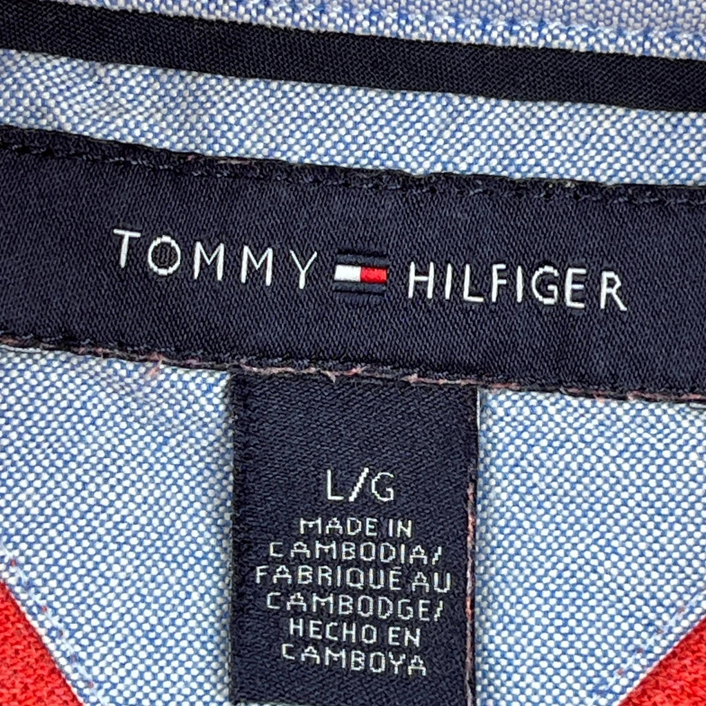 Tommy Hilfiger Polo Shirt - Large Red Cotton - Image 3
