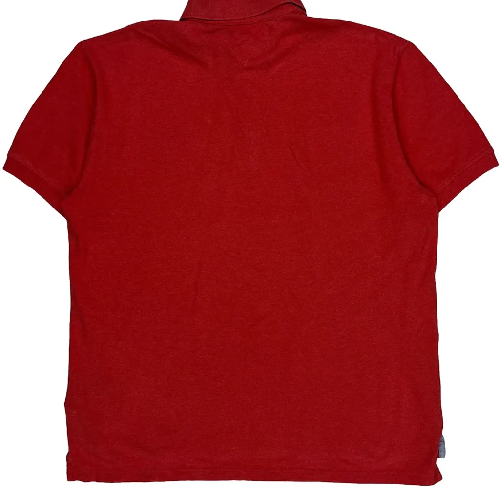 Tommy Hilfiger Polo Shirt - Large Red Cotton - Image 7