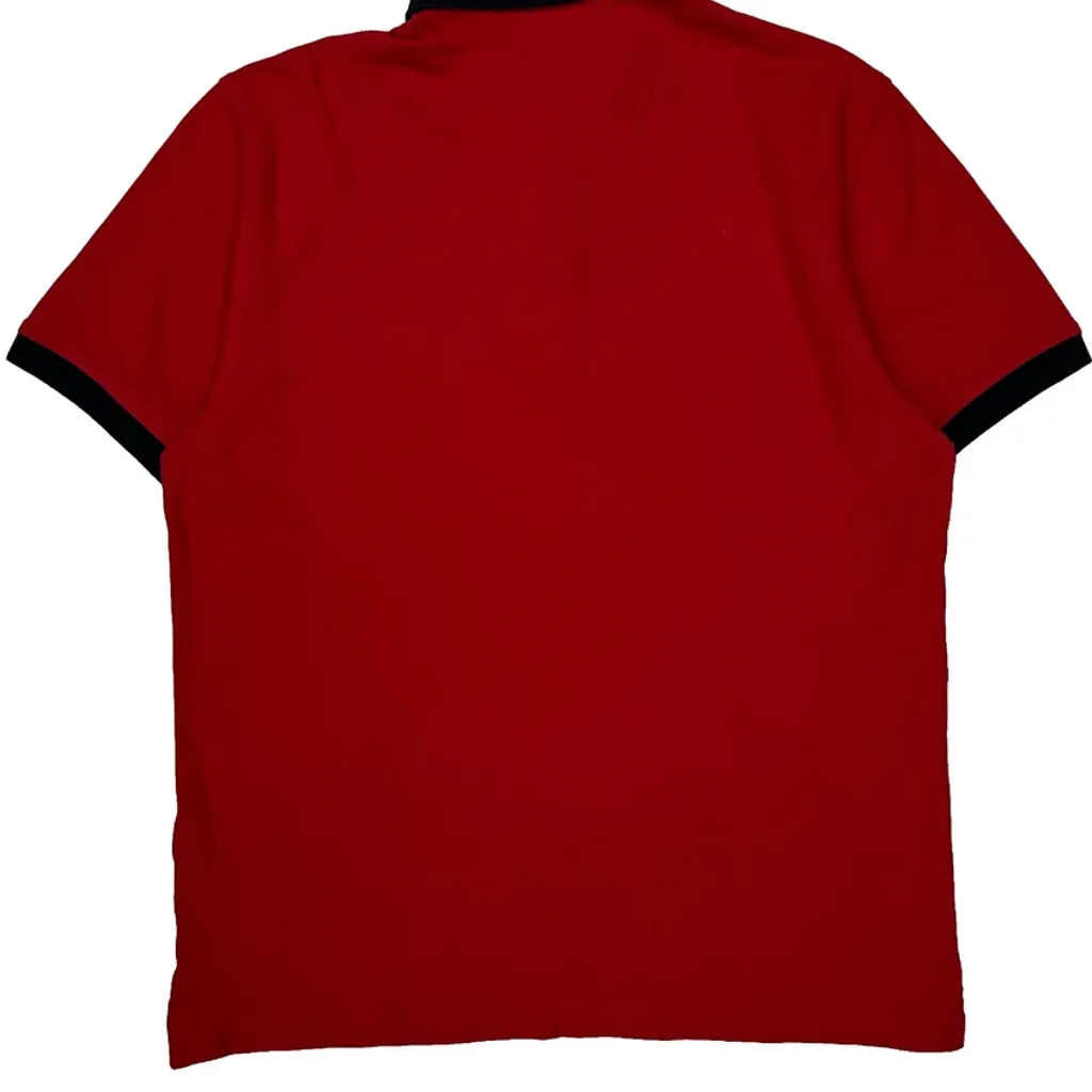 Tommy Hilfiger Polo Shirt - Medium Red Cotton - Image 6