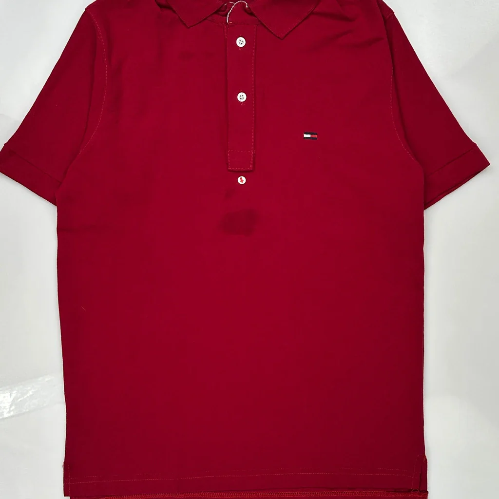 Tommy Hilfiger Polo Shirt - Small Red Cotton - Image 3