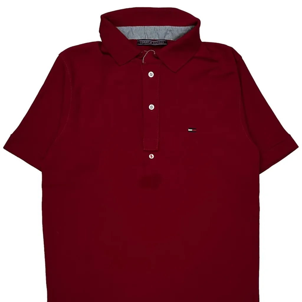 Tommy Hilfiger Polo Shirt - Small Red Cotton - Image 9