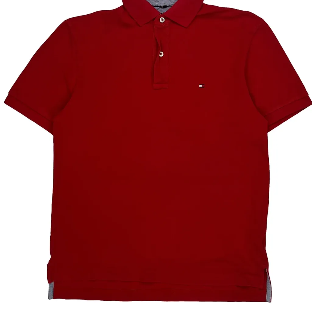 Tommy Hilfiger Polo Shirt - Small Red Cotton - Image 4