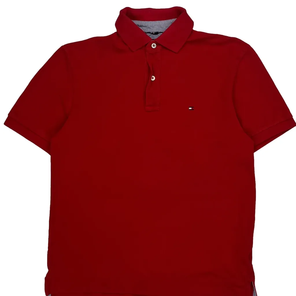 Tommy Hilfiger Polo Shirt - Small Red Cotton - Image 5