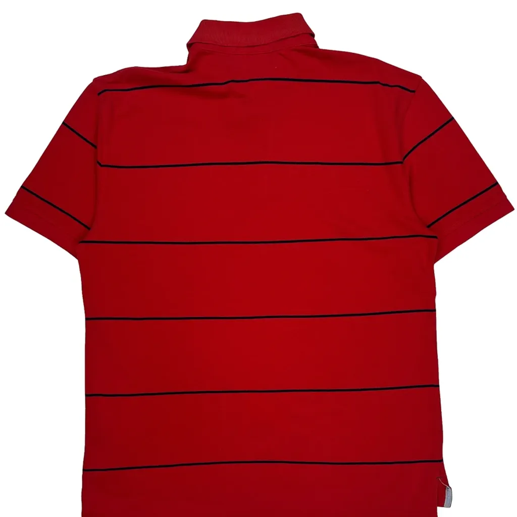 Tommy Hilfiger Striped Polo Shirt - XL Red Cotton - Image 7