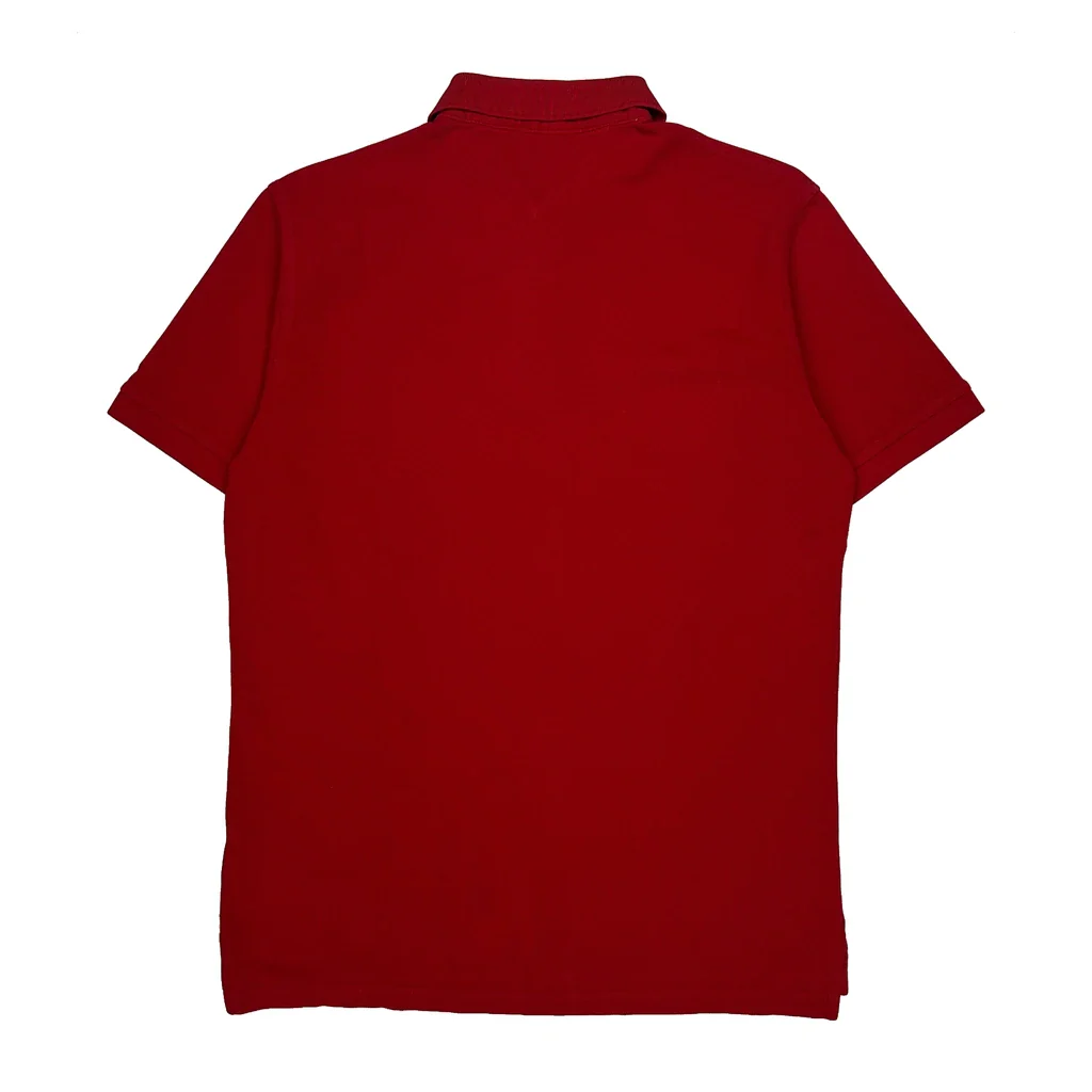 Tommy Hilfiger Polo Shirt - XL Red Cotton - Image 2