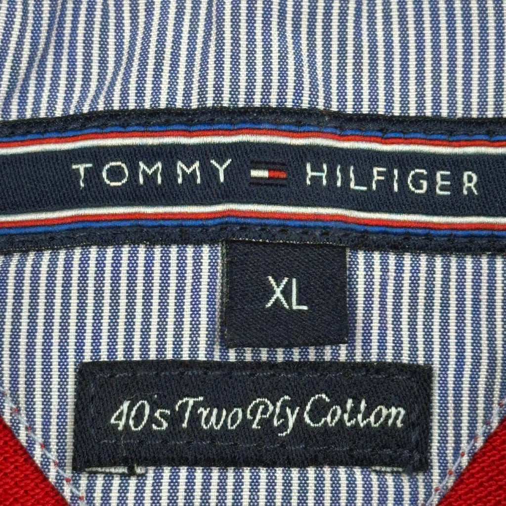 Tommy Hilfiger Polo Shirt - XL Red Cotton - Image 3
