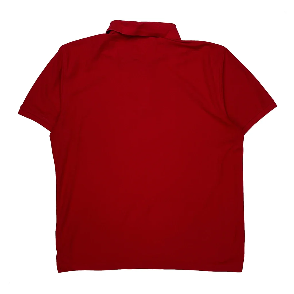 Tommy Hilfiger Polo Shirt - XL Red Cotton - Image 2