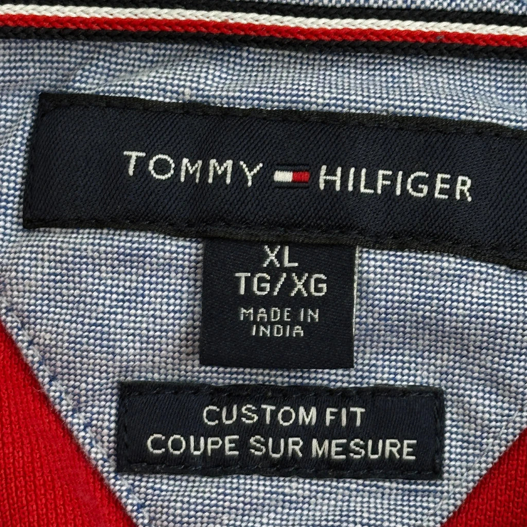 Tommy Hilfiger Polo Shirt - XL Red Cotton - Image 3