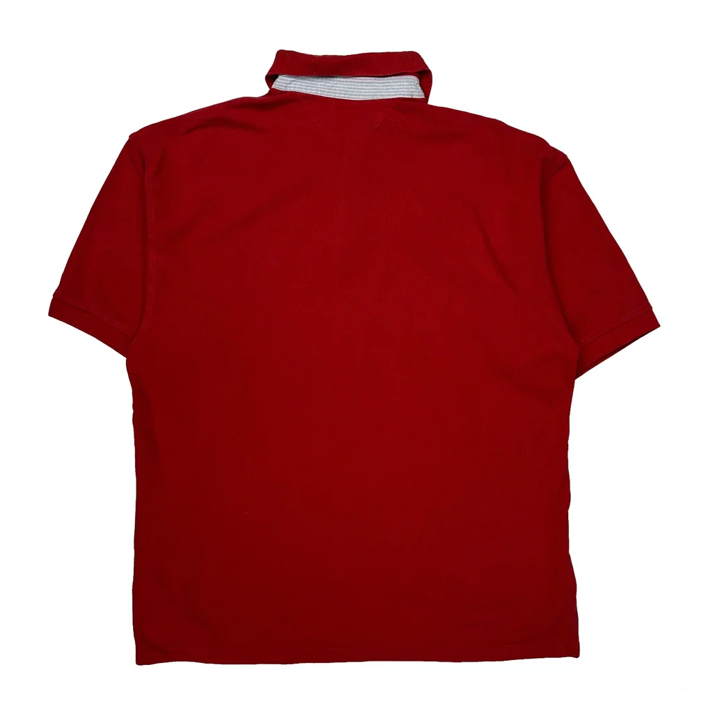 Tommy Hilfiger Polo Shirt - XL Red Cotton - Image 2