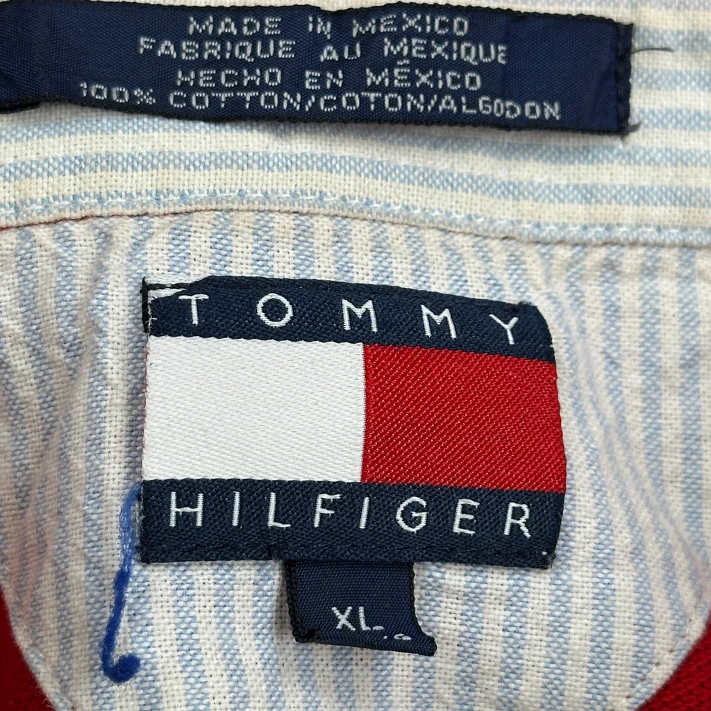 Tommy Hilfiger Polo Shirt - XL Red Cotton - Image 3