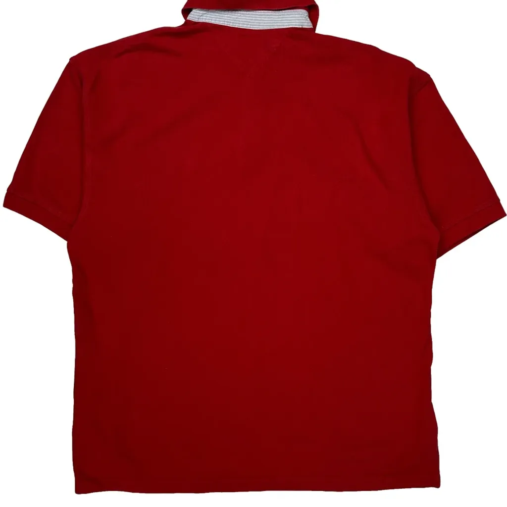 Tommy Hilfiger Polo Shirt - XL Red Cotton - Image 6