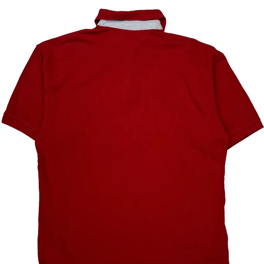 Tommy Hilfiger Polo Shirt - XL Red Cotton - Image 7
