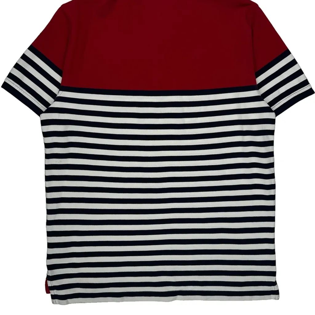Tommy Hilfiger Striped Polo Shirt - XL Red Cotton - Image 6