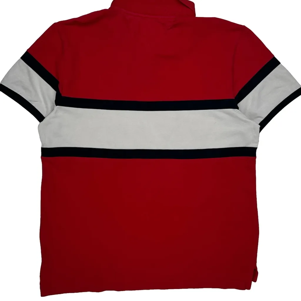 Tommy Hilfiger Slim Fit Polo Shirt - XL Red Cotton - Image 6