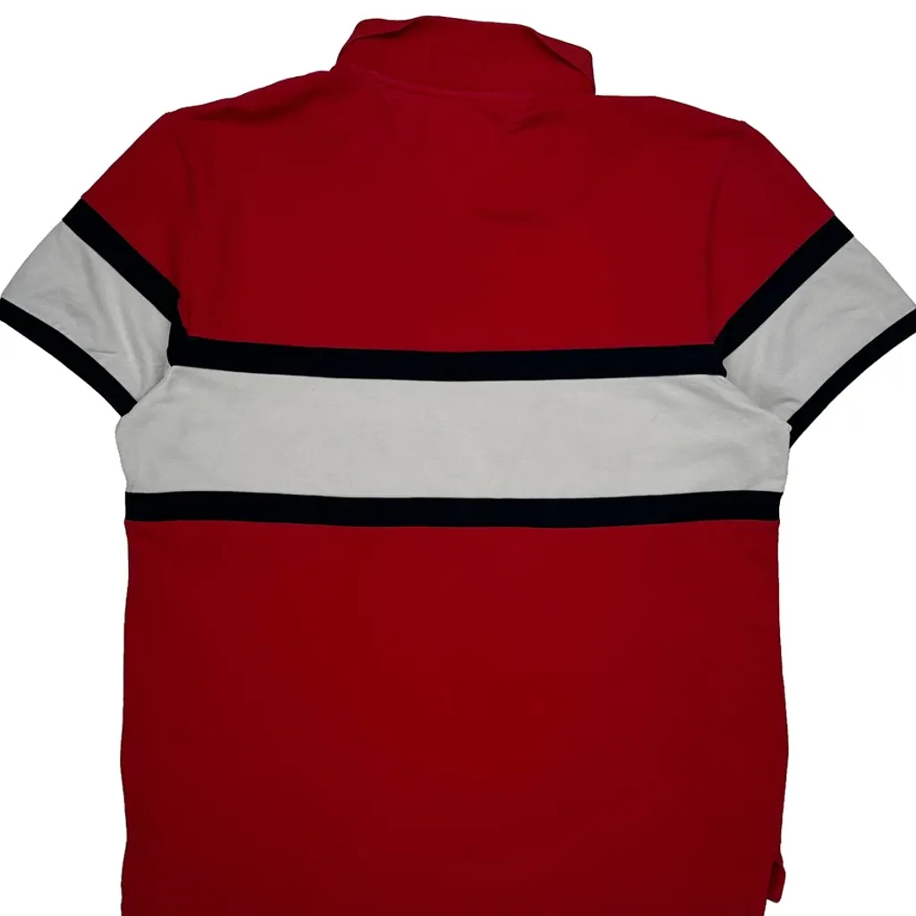 Tommy Hilfiger Slim Fit Polo Shirt - XL Red Cotton - Image 7