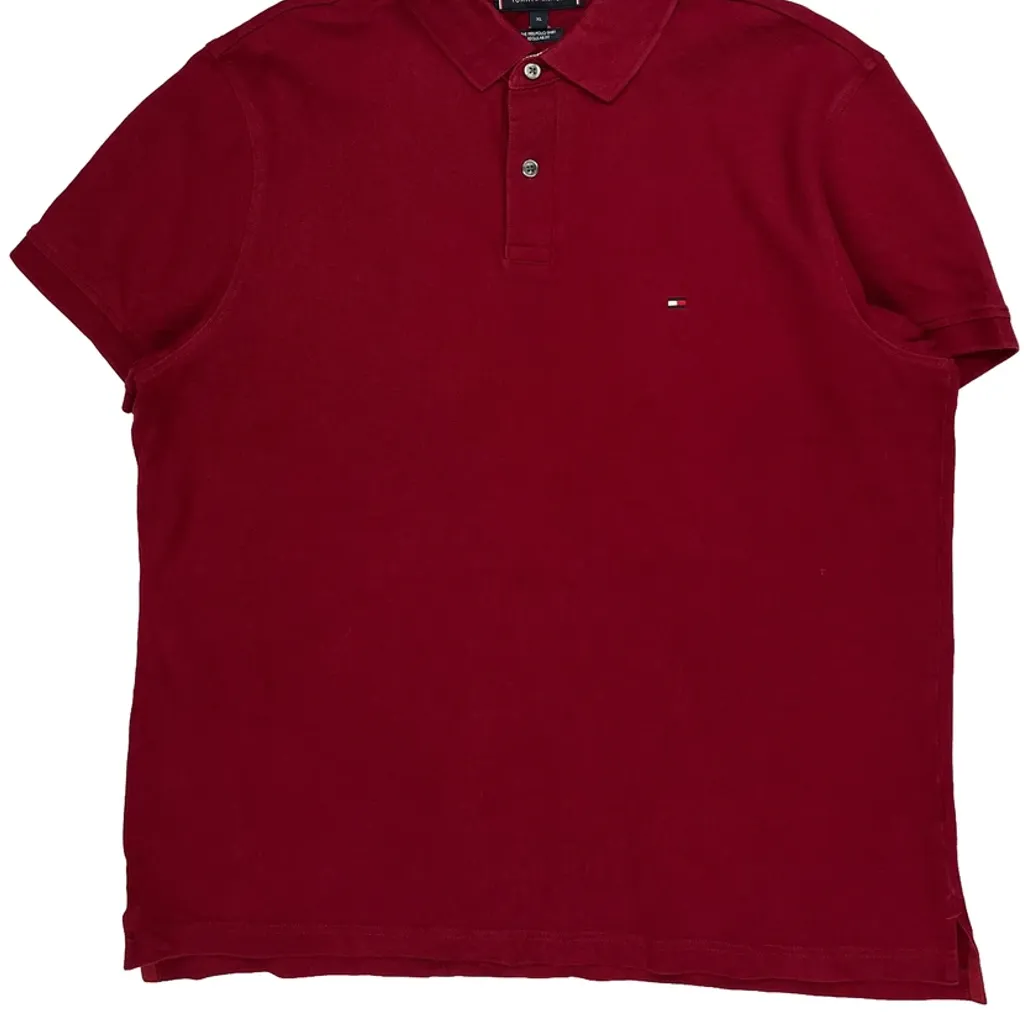 Tommy Hilfiger Polo Shirt - XL Red Cotton - Image 4