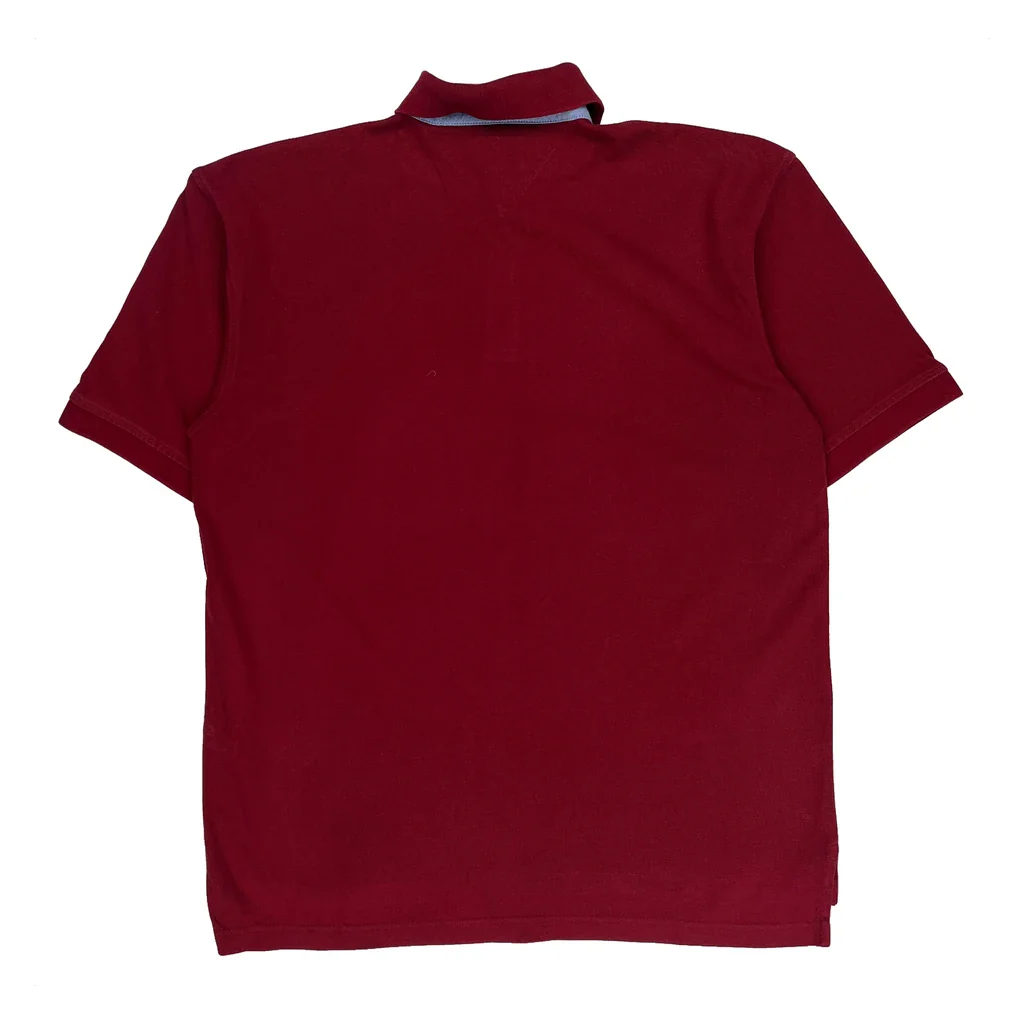 Tommy Hilfiger Polo Shirt - XL Red Cotton - Image 2