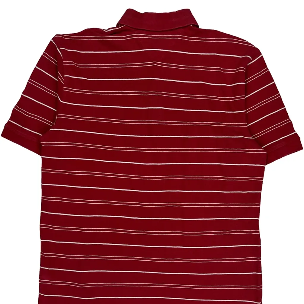 Tommy Hilfiger Striped Polo Shirt - XL Red Cotton - Image 6