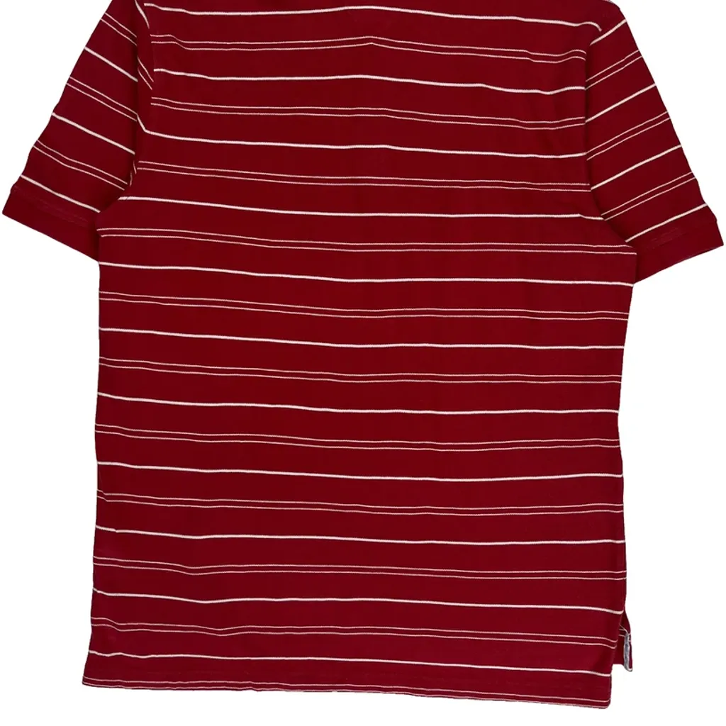 Tommy Hilfiger Striped Polo Shirt - XL Red Cotton - Image 7