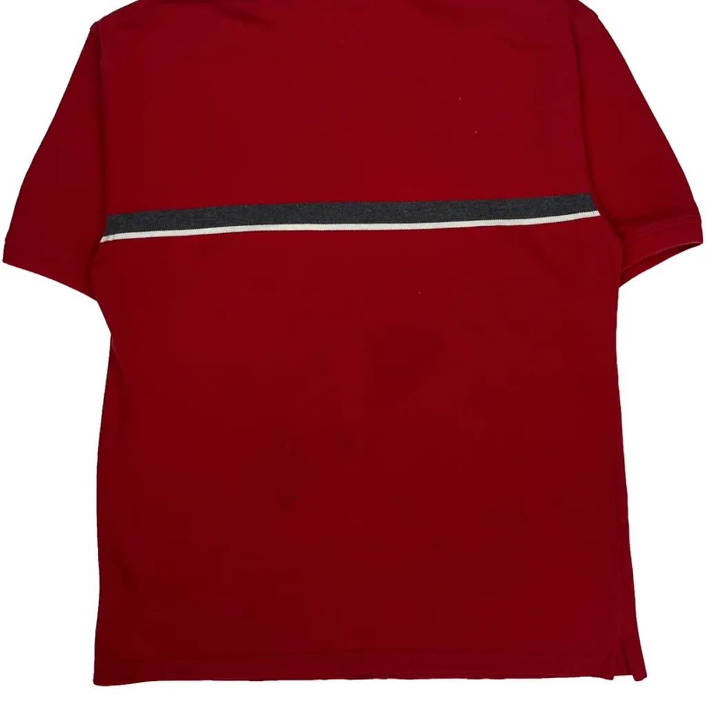 Tommy Hilfiger Striped Polo Shirt - XL Red Cotton - Image 6