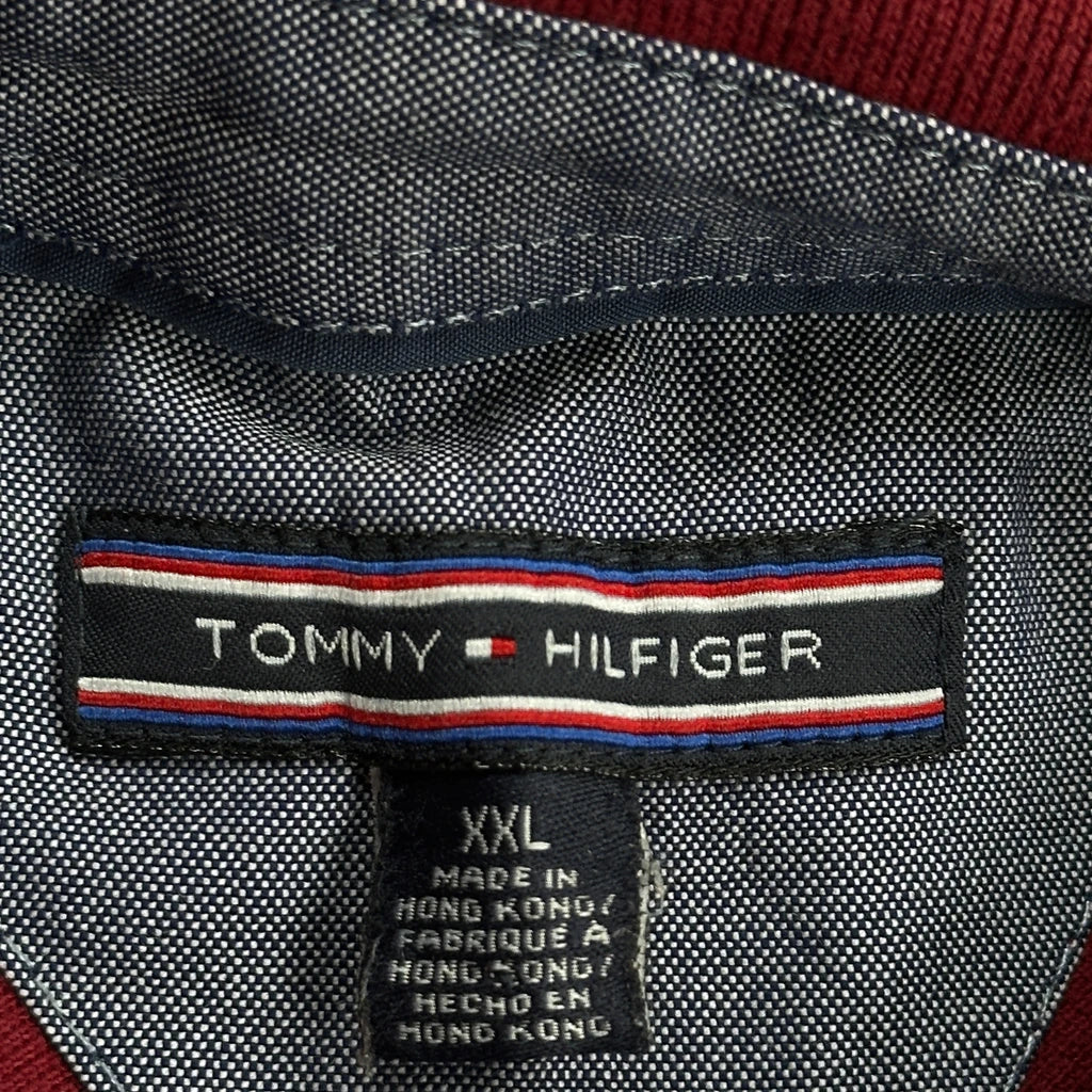 Tommy Hilfiger Polo Shirt - 2XL Red Cotton - Image 3