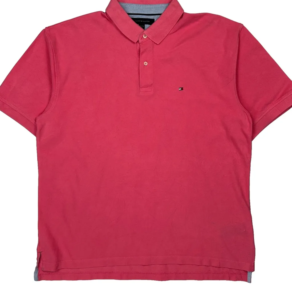 Tommy Hilfiger Polo Shirt - 2XL Red Cotton - Image 5