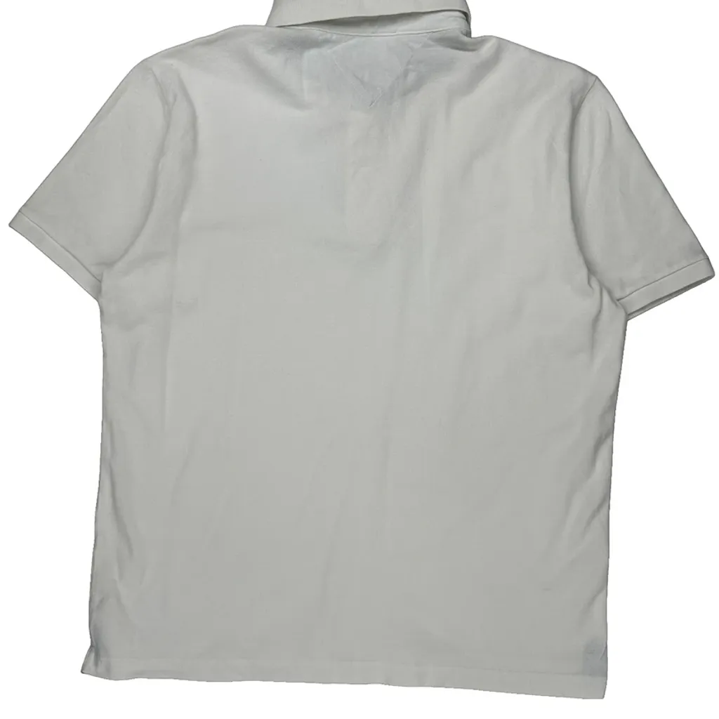 Tommy Hilfiger Polo Shirt - Large White Cotton - Image 7