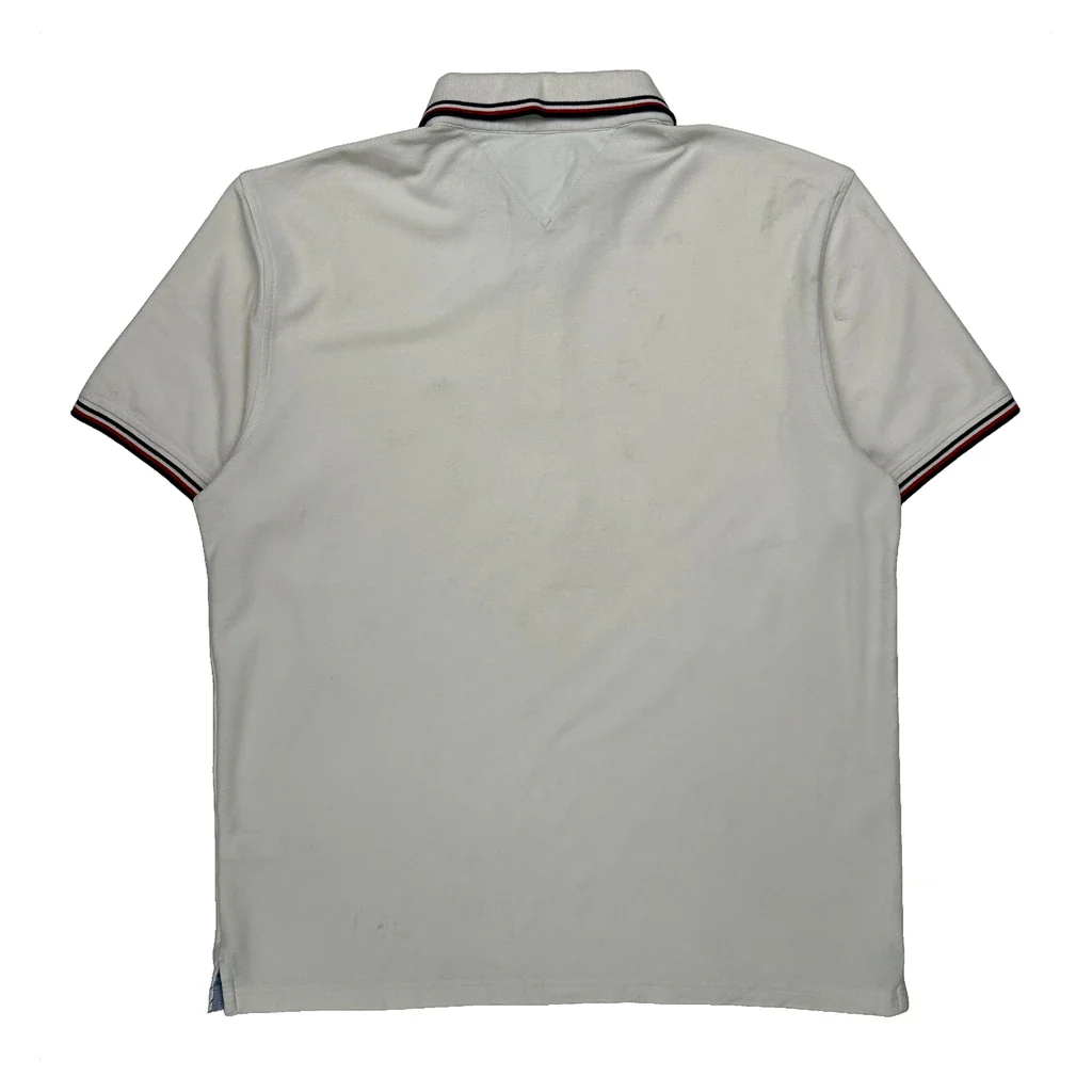Tommy Hilfiger Polo Shirt - XL White Cotton - Image 2