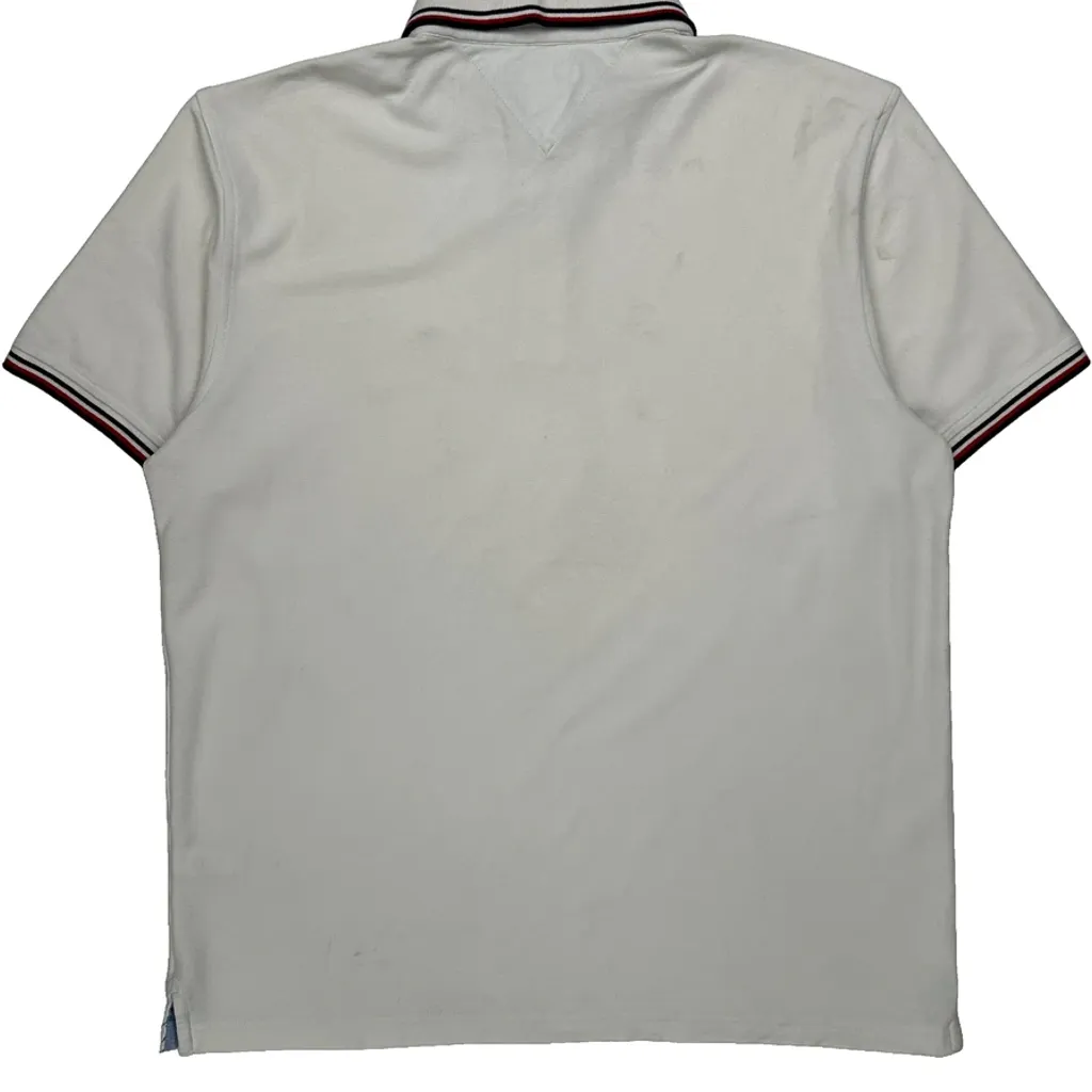 Tommy Hilfiger Polo Shirt - XL White Cotton - Image 7