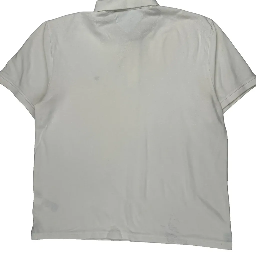 Tommy Hilfiger Polo Shirt - XL White Cotton - Image 7