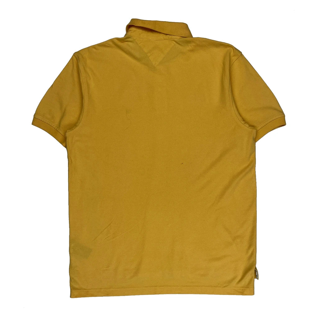 Tommy Hilfiger Polo Shirt - Large Yellow Cotton - Image 2