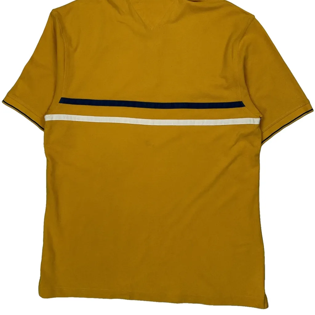 Tommy Hilfiger Striped Polo Shirt - XL Yellow Cotton - Image 7