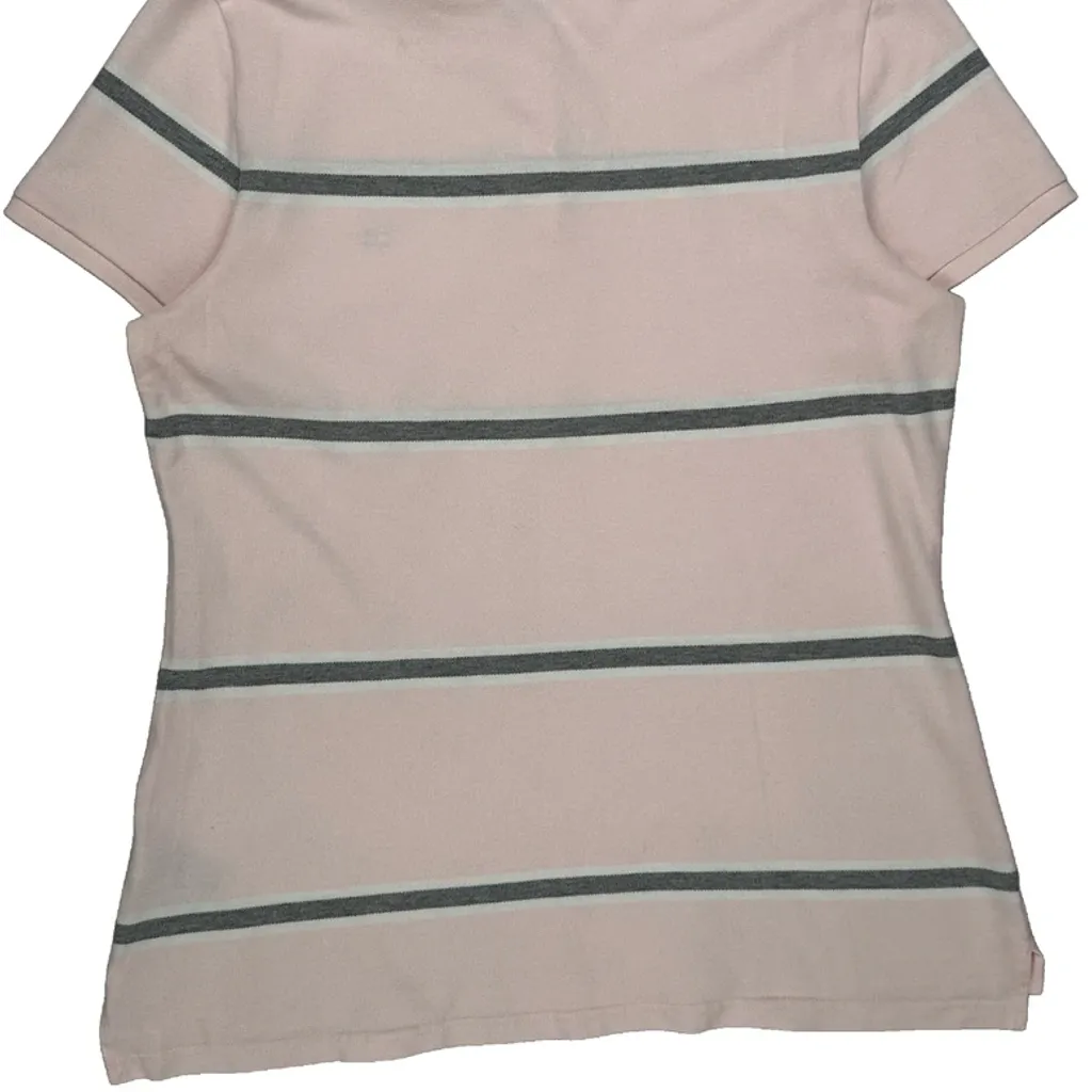 Tommy Hilfiger Striped Polo Shirt - Large Pink Cotton - Image 6