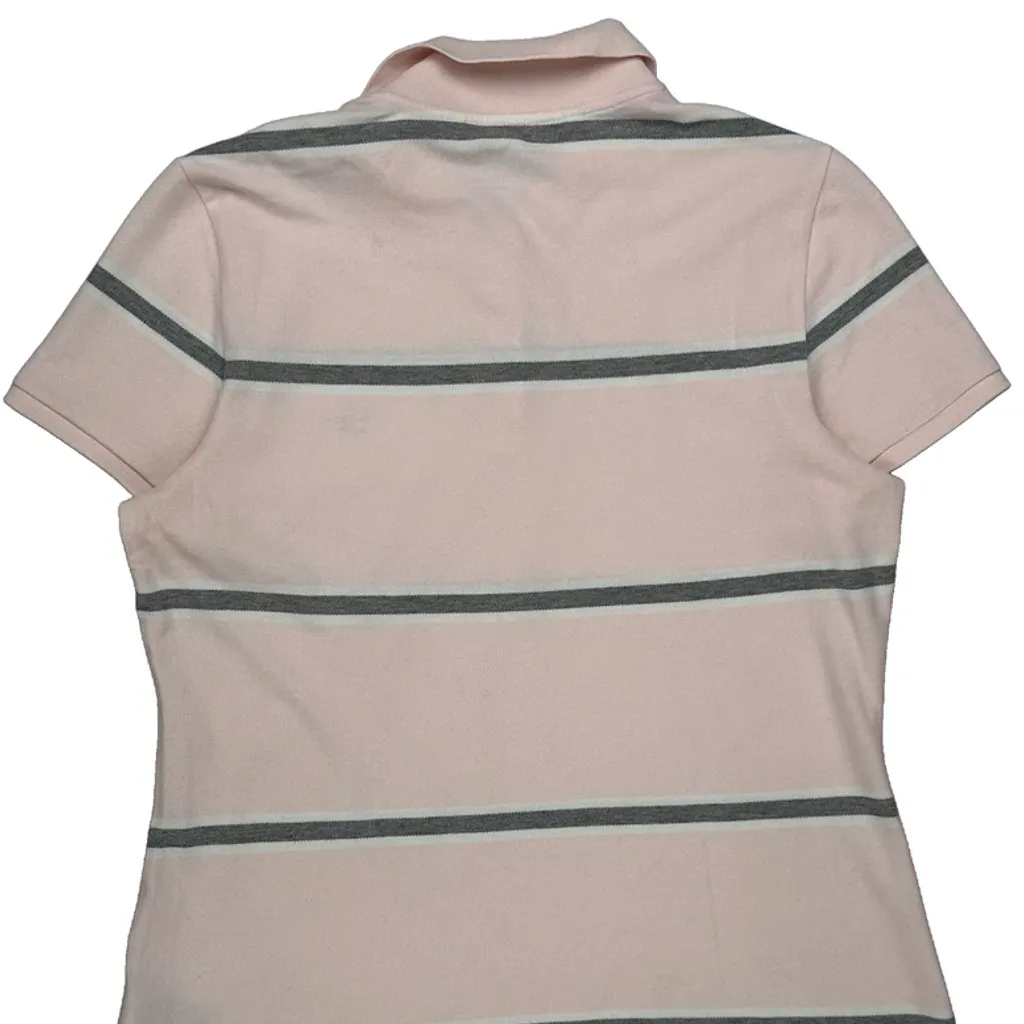 Tommy Hilfiger Striped Polo Shirt - Large Pink Cotton - Image 7