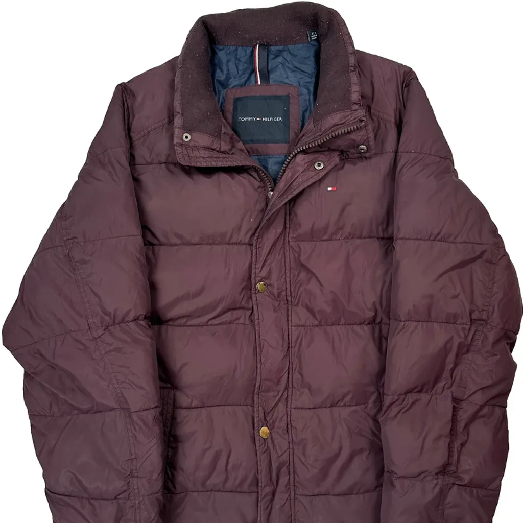 Tommy Hilfiger Puffer - XL Burgundy Polyester - Image 4