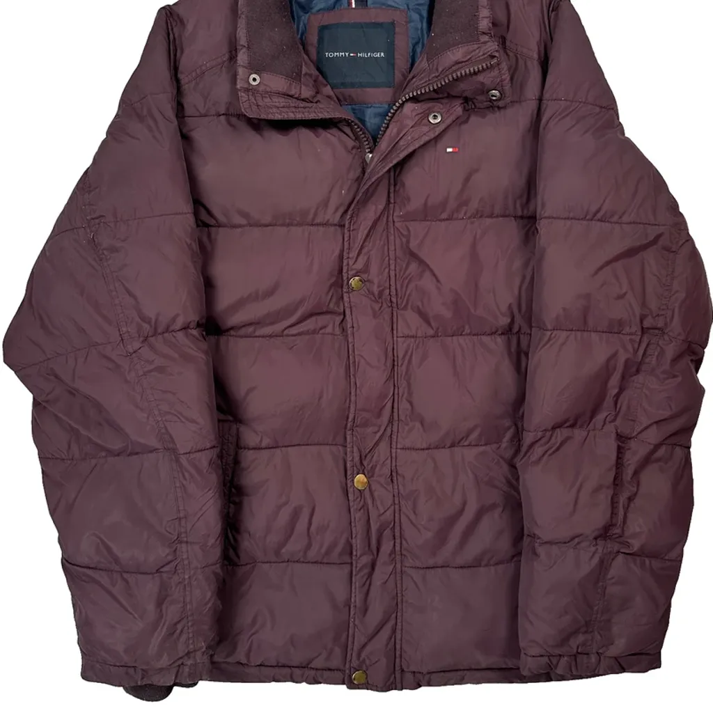 Tommy Hilfiger Puffer - XL Burgundy Polyester - Image 5