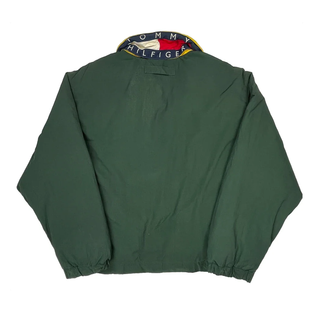Tommy Hilfiger Spellout Puffer - Large Green Polyester - Image 2