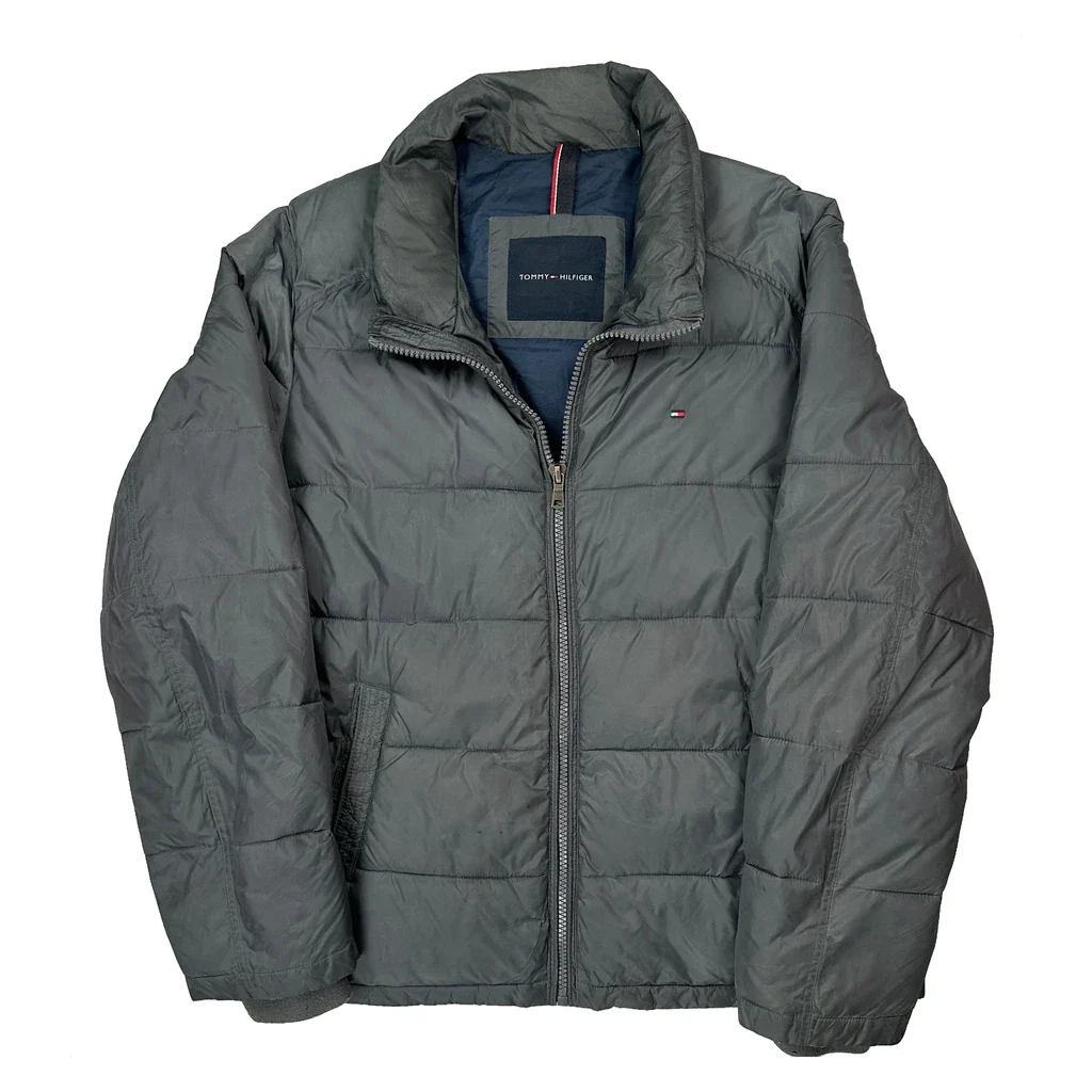 Tommy Hilfiger Puffer - Large Grey Polyester