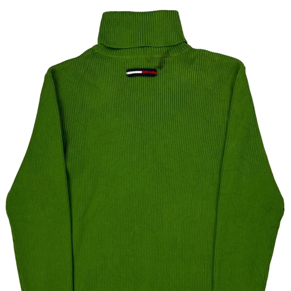 Tommy Hilfiger Rollneck - Large Green Cotton - Image 7
