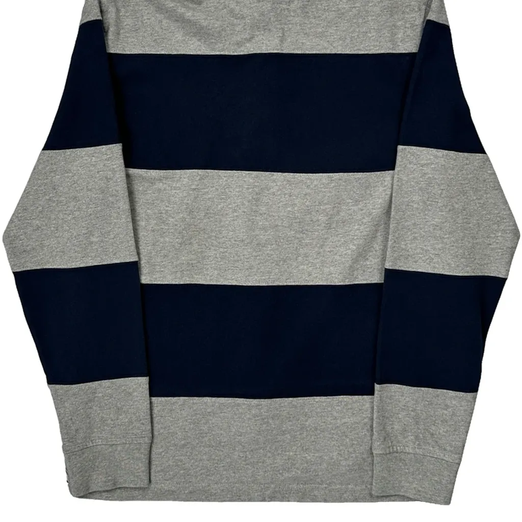 Tommy Hilfiger Striped Rugby Shirt - Small Grey Cotton - Image 7