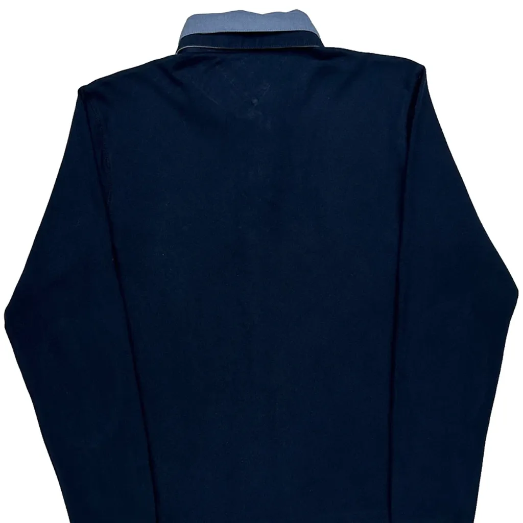 Tommy Hilfiger Rugby Shirt - Large Navy Cotton - Image 7