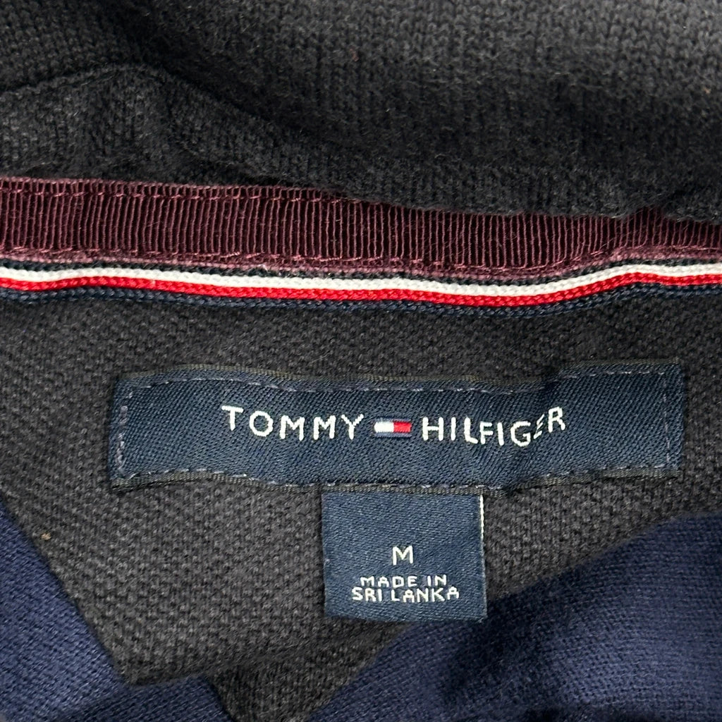 Tommy Hilfiger Striped Rugby Shirt - Medium Navy Cotton - Image 3