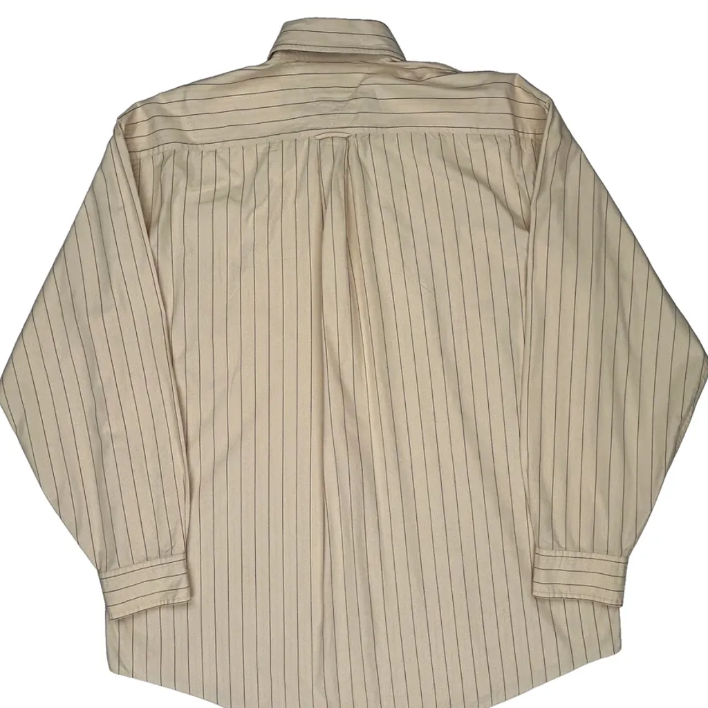 Tommy Hilfiger Striped Shirt - Large Beige Cotton - Image 6