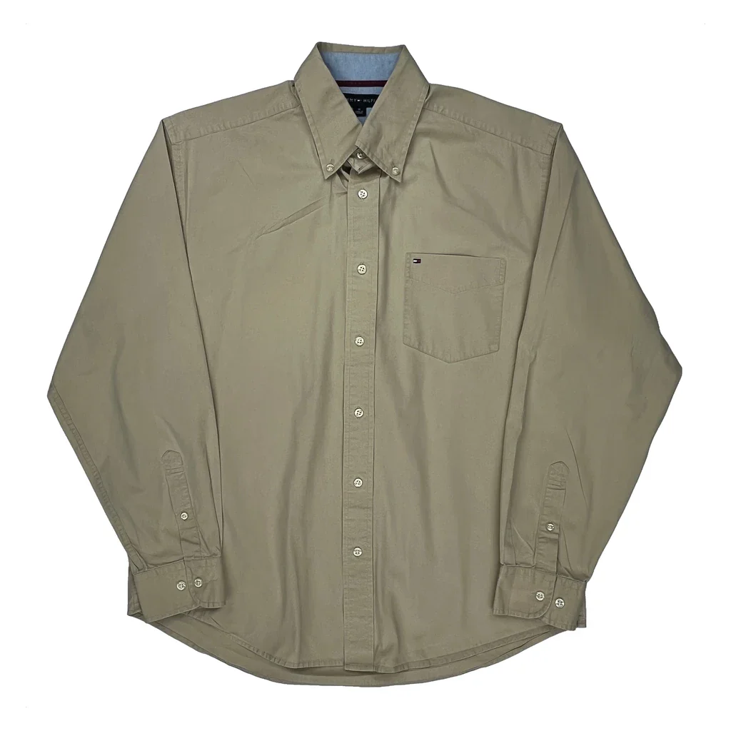 Tommy Hilfiger Shirt - Medium Beige Cotton
