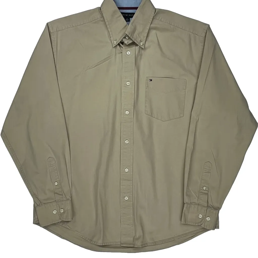 Tommy Hilfiger Shirt - Medium Beige Cotton - Image 4