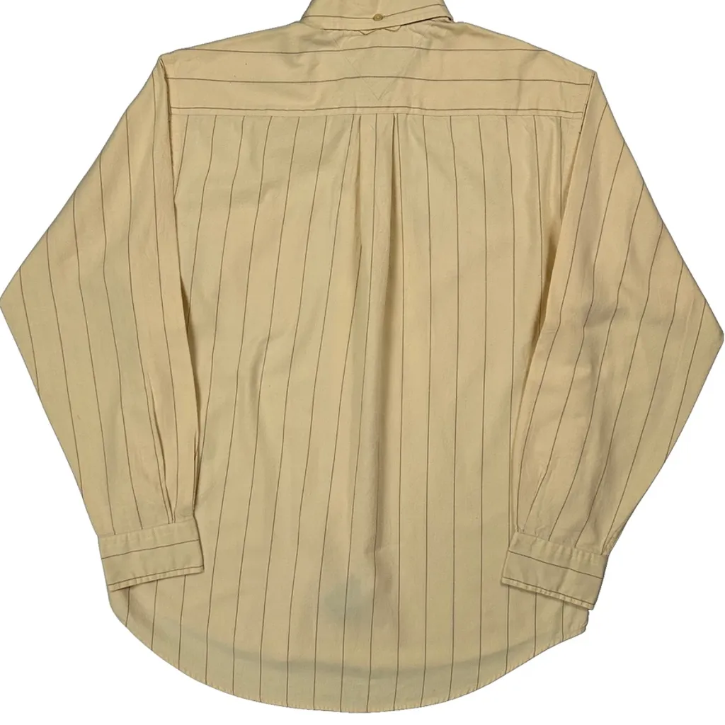 Tommy Hilfiger Striped Shirt - Small Beige Cotton - Image 7