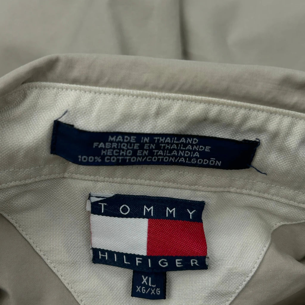 Tommy Hilfiger Shirt - XL Beige Cotton - Image 3