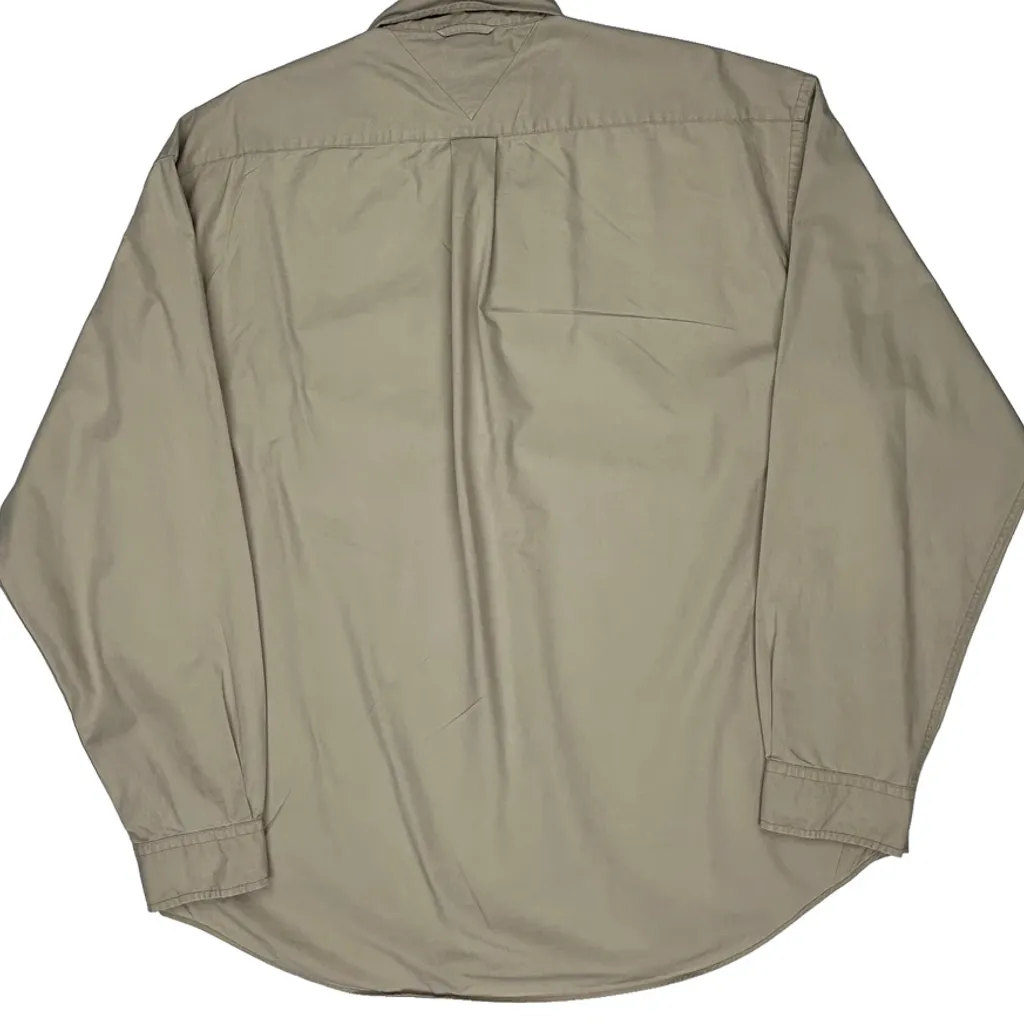 Tommy Hilfiger Shirt - XL Beige Cotton - Image 6